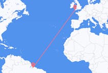 Flights from Belém, Brazil to Newquay, England