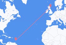 Flyrejser fra Saint Lucia til Aberdeen