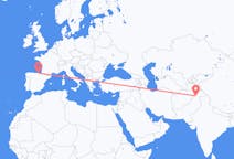 Flyreiser fra Saidu Sharif, Pakistan til Bilbao, Spania