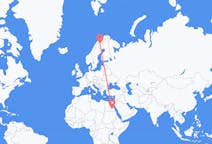 Flights from Aswan, Egypt to Kiruna, Sweden