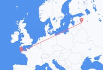 Flights from Pskov, Russia to Brest, France