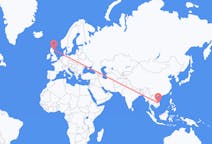 Flyg från Pleiku, Vietnam till Aberdeen, Skottland