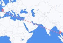 Voli dalla provincia di Surat Thani, Thailandia to Bilbao, Spagna