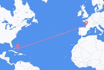 Flyrejser fra San Salvador Island, Bahamas til Bordeaux, Frankrig