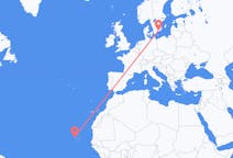 Vluchten van São Vicente, Kaapverdië naar Karlskrona, Zweden