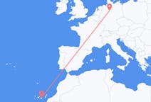Vluchten van Hannover, Duitsland naar Las Palmas (ort i Mexiko, Veracruz, Tihuatlán), Spanje
