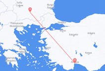 Flights from Antalya in Turkey to Plovdiv in Bulgaria