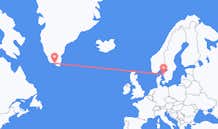 Flights from Qaqortoq to Gothenburg