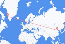 중국 베이징 출발, 그린란드 시시미우트 도착 항공편