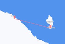 Flyg från Uummannaq, Grönland till Qaarsut, Grönland