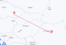 Vluchten van Targu Mures, Roemenië naar Brno, Tsjechië