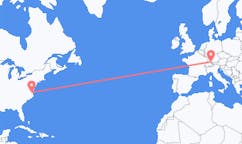 Flyreiser fra Norfolk, USA til Friedrichshafen, Tyskland