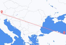 เที่ยวบิน จาก อินส์บรุค, ออสเตรีย ถึงออร์ดู, ตุรกี