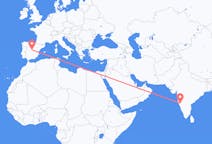 Flights from Belgaum, India to Madrid, Spain