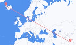Flights from the city of Amritsar, India to the city of Ísafjörður, Iceland