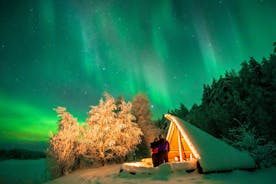 Excursión para grupos pequeños para fotografiar la aurora boreal en Rovaniemi