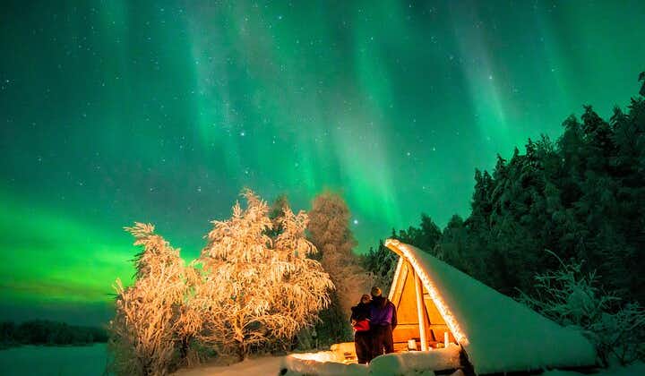 Sortie photographie des aurores boréales à Rovaniemi en petit groupe