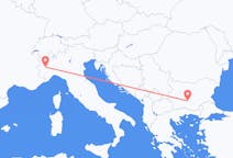 Vluchten van Plovdiv, Bulgarije naar Turijn, Italië