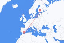 Flights from Nador to Helsinki
