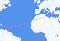 Flüge von Hafen von Spanien, Trinidad und Tobago nach Santorin, Griechenland