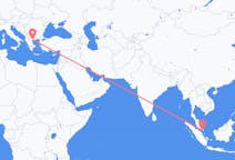 Flights from Johor Bahru, Malaysia to Thessaloniki, Greece