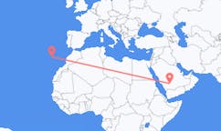 出发地 沙特阿拉伯瓦迪达瓦希尔目的地 葡萄牙丰沙尔的航班