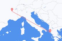 Flug frá Lyon til Korfú