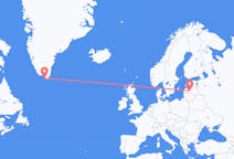 Vluchten van Nanortalik naar Riga, Pescara