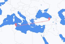 Loty z Monastir, Tunezja do Erzincan, Turcja