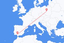 Flights from Seville in Spain to Łódź in Poland