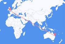 Flyreiser fra Sunshine Coast Region, Australia til Southampton, England