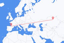 Loty z Nur-Sułtan, Kazachstan do Biarritz, Francja