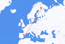 Flyreiser fra Kuusamo, Finland til Alicante, Spania