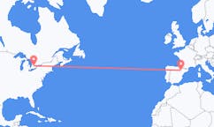 出发地 加拿大滑鐵盧目的地 西班牙萨拉戈萨的航班