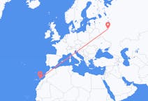 Flyg från Moskva, Ryssland till Lanzarote, Spanien