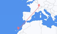 Fly fra Bern til Lanzarote