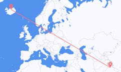 Flyreiser fra Chandigarh, India til Akureyri, Island