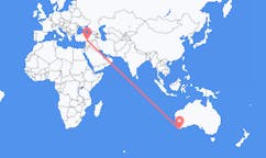 Flyreiser fra Albany, Australia til Gaziantep, Tyrkia