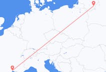 Flyg från Vilnius till Montpellier