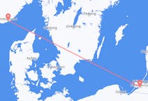 Vols depuis la ville de Kaliningrad vers la ville de Kristiansand