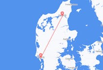 Flyg från Ålborg till Esbjerg