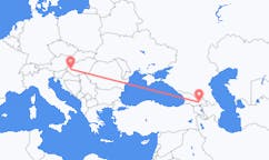Vluchten van Tbilisi, Georgië naar Heviz, Hongarije