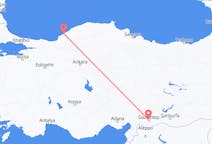 Lennot Zonguldakista, Turkki Gaziantepiin, Turkki