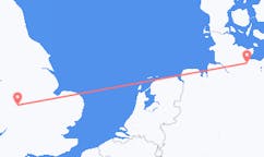 Flug frá Birmingham, Englandi til Lübeck, Þýskalandi