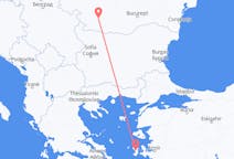Vluchten van Craiova, Roemenië naar Chios, Griekenland