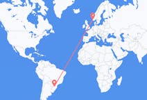 Flyrejser fra Chapecó, Brasilien til Stavanger, Norge