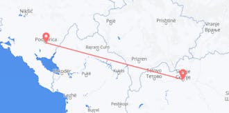 Flights from North Macedonia to Montenegro