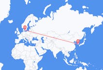 Vluchten van Yeosu, Zuid-Korea naar Kopenhagen, Denemarken