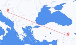 Flyrejser fra Banja Luka, Bosnien-Hercegovina til Diyarbakir, Tyrkiet