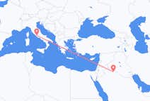 Vluchten van 'Ar'ar, Saoedi-Arabië naar Rome, Italië